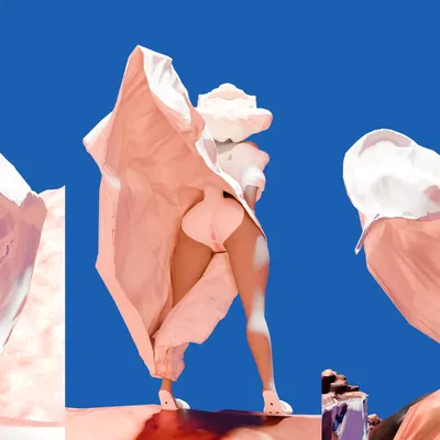 bugs bunny, marilyn monroe (looney tunes, warner brothers) created by heartlessangel3d