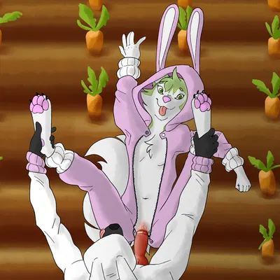 byte fantail (character), easter bunny (easter) created by sillydraco