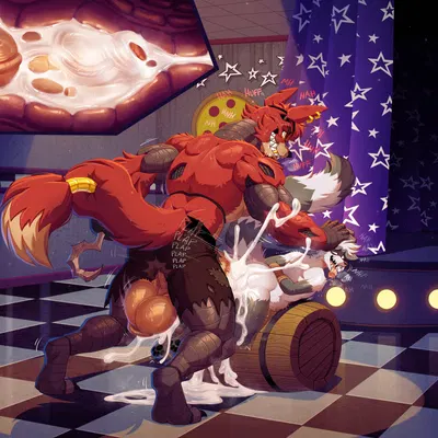 caesar zealad (character), foxy (fnaf) (five nights at freddy's, scottgames) created by kiddie jukes