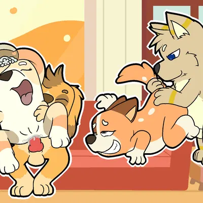 chilli heeler, frisky (bluey) (bluey (series)) created by shenhibiki