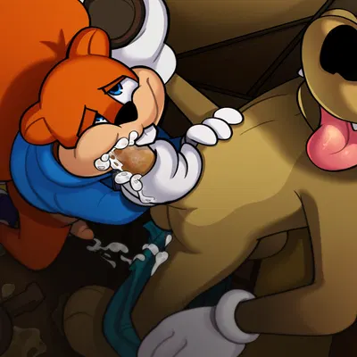 conker, fonker the teddy (conker's bad fur day, rareware) created by hairlessboyblunder