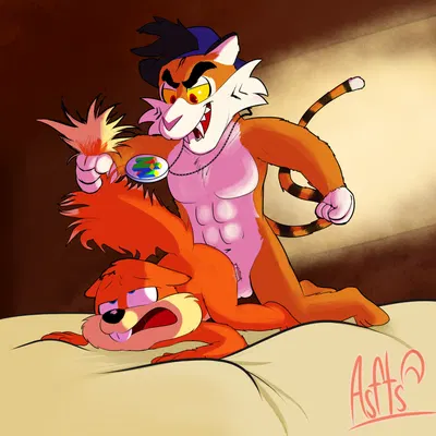 conker, timber the tiger (conker's bad fur day, diddy kong racing) created by squirrelfromthesouth