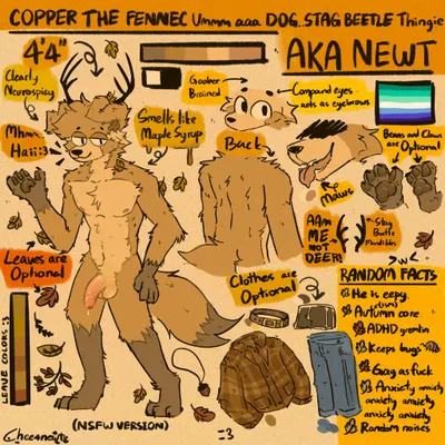 copper the fennec created by chee44newt