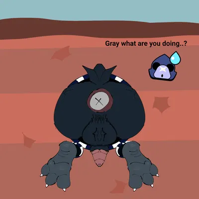 crow (brawl stars) (brawl stars, supercell (company)) created by crookedcrow