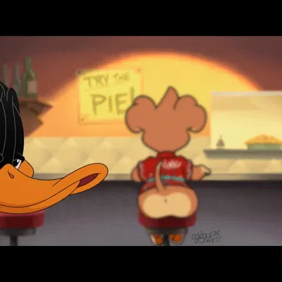daffy duck, doodle (doodledoggy) (looney tunes, the day the earth blew up) created by doodledoggy