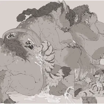 daisy (zwerewolf), tallula (zwerewolf), zal (zwerewolf) created by oouna