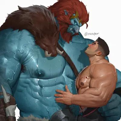 darius (lol), trundle (lol) (league of legends, riot games) created by suck-nis