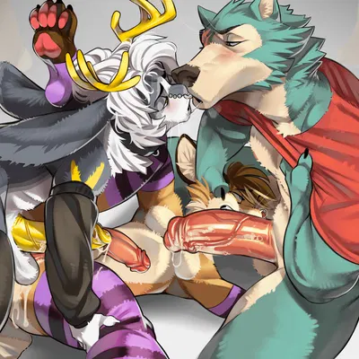 dash (dashbun), legoshi (beastars), momo (mymyamoo) (beastars) created by sindenbock