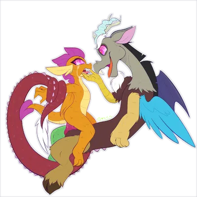 discord (mlp), smolder (mlp) (friendship is magic, hasbro) created by greenie-ghost