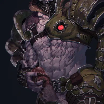 doom (series), doom eternal created by adios (pixiv)