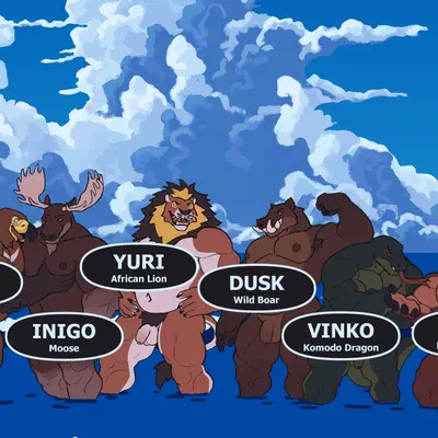 dusk (cosmictail), inigo (cosmictail), jai (cosmictail) created by cosmictail