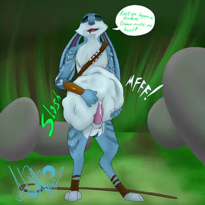 e. aster bunnymund (rise of the guardians) created by fledgedragonfox