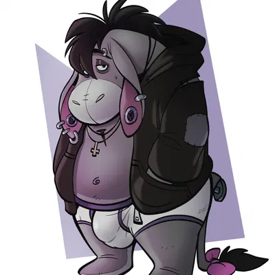 eeyore (disney, winnie the pooh (franchise)) created by dead stray bear