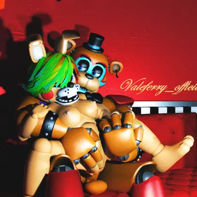 fan character, glamrock freddy, valentina cassidy (five nights at freddy's, five nights at freddy's: security breach) created by valeferry official