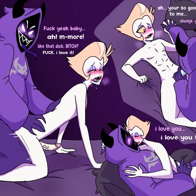 fan character, kaze (demondraws), lucifer (hazbin hotel) (hazbin hotel, hellaverse) created by demondraws