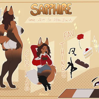fan character, sapphire (sapphireslsnap) created by penazki