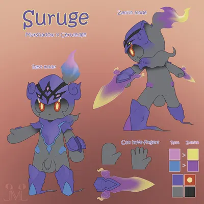 fan character, suruge (jmluxro) (nintendo, pokemon) created by jm-luxro