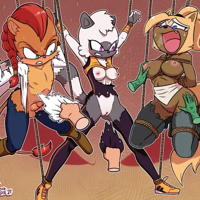 fan character, tangle the lemur, whisper the wolf (idw publishing, sega) created by princelykos