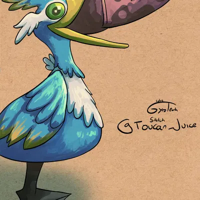 fan character, thunk (gyro) (nintendo, pokemon) created by gyrotech, toucan juice