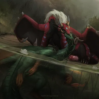 fang (cr0wn), veil (veildragoness) (european mythology, mythology) created by jadedragoness