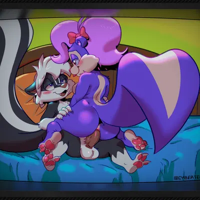 fifi la fume, scotty kat (tiny toon adventures, warner brothers) created by cybert