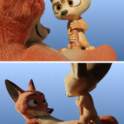 finnick (zootopia), nick wilde (disney, zootopia) created by rasterraccoon