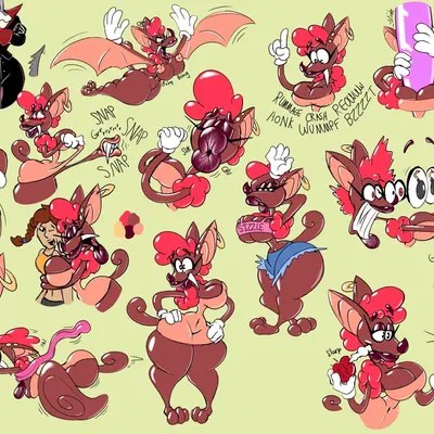 fizzi the fruit bat created by eternitythelabb0