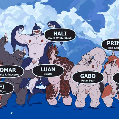 gabo (cosmictail), hali (cosmictail), luan (cosmictail) created by cosmictail