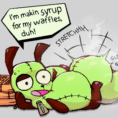 gir (invader zim) (invader zim, nickelodeon) created by senordraws