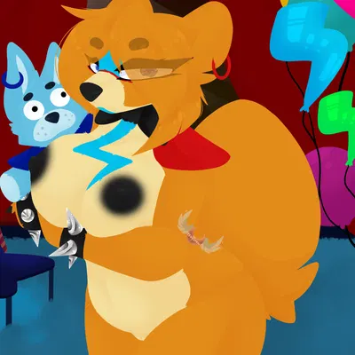 glamrock bonnie (fnaf), glamrock freddy (five nights at freddy's, five nights at freddy's: security breach) created by tsukipaw