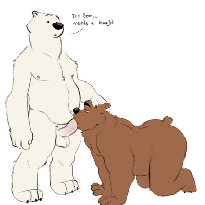 grizzly (we bare bears), ice bear (we bare bears) (cartoon network, we bare bears) created by fufer