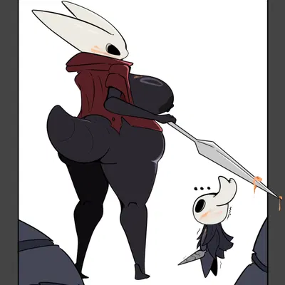 hornet (hollow knight), the knight (hollow knight) (hollow knight (franchise), team cherry) created by ghost drawings