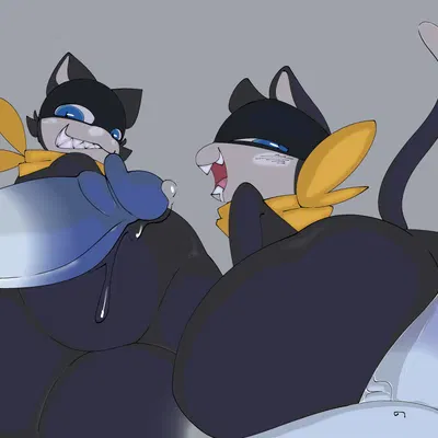 jack frost (megami tensei), morgana (persona) (atlus, megami tensei) created by woopyy