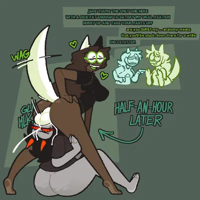 jade harley, terezi pyrope (homestuck, ms paint adventures) created by xenopavilia