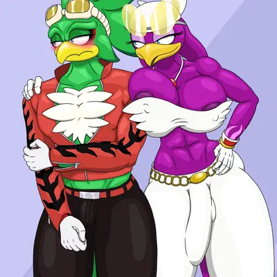 jet the hawk, wave the swallow (sega, sonic riders) created by pizzaozzy