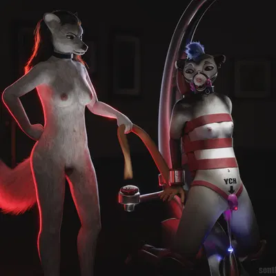 joey (sentharn), telkie (patchkatz) (bondage museum) created by sentharn