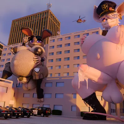 judy hopps, officer flint (foresttherotten), warfare flint (disney, zootopia) created by anonymousfm