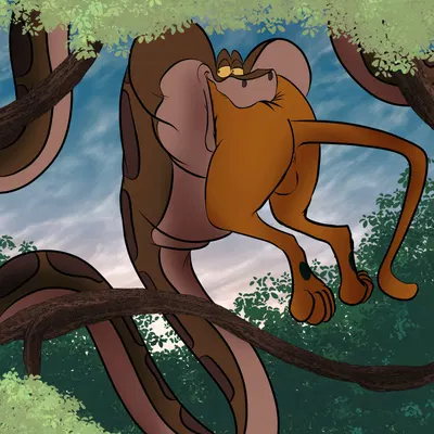 kaa (jungle book), scooby-doo (hanna-barbera, scooby-doo (series)) created by joesanchez