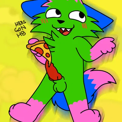 kevin (nyanwolf) (don't touch my pizza (meme), nyanwolf)