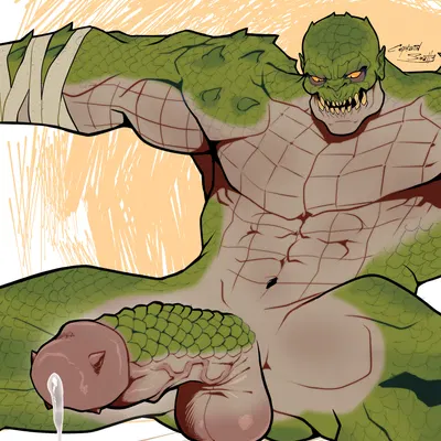killer croc (batman (series), dc comics) created by captain smutty