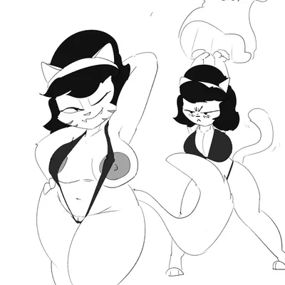 kitty katswell, mrs. katswell (nickelodeon, t.u.f.f. puppy) created by zinco