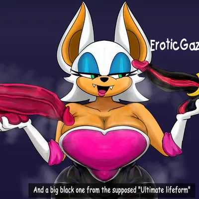 knuckles the echidna, rouge the bat, shadow the hedgehog (idw publishing, sega) created by eroticgaze