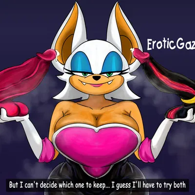 knuckles the echidna, rouge the bat, shadow the hedgehog (idw publishing, sega) created by eroticgaze