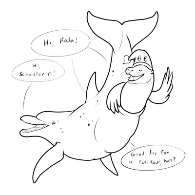 koda (flippin-rad), schallferin (orcinusproductions) created by flippin-rad