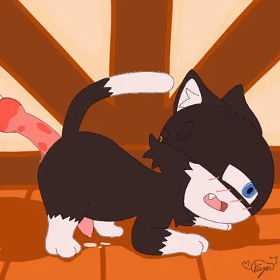 koromaru, morgana (persona) (atlus, megami tensei) created by razuneku