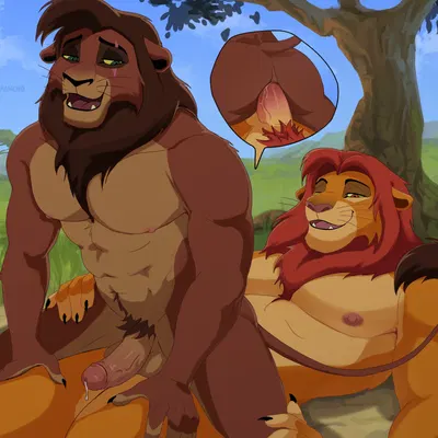 kovu (the lion king), simba (the lion king) (disney, the lion king) created by norules inmyrancho