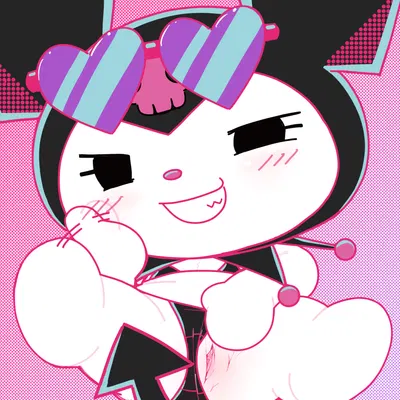 kuromi (onegai my melody, sanrio) created by aka leopard