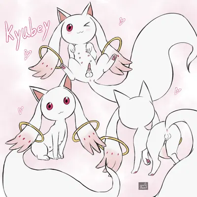 kyubey (puella magi, puella magi madoka magica) created by spec almond