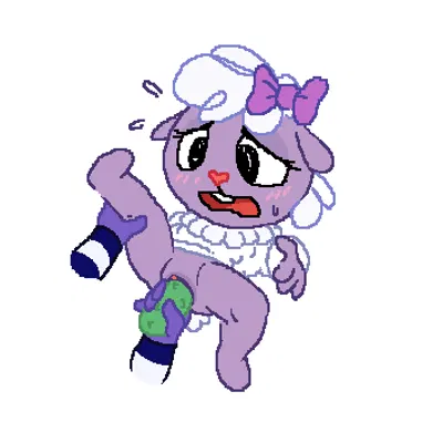 lammy (htf), mime (htf) (happy tree friends) created by myra (artist)