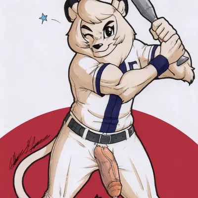 leo (saitama seibu lions) (nippon professional baseball, saitama seibu lions) created by rotten owl